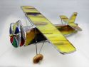 Airplane Kaleidoscope - Yellow and Brown Monoplane